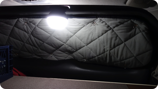 車中泊のライト